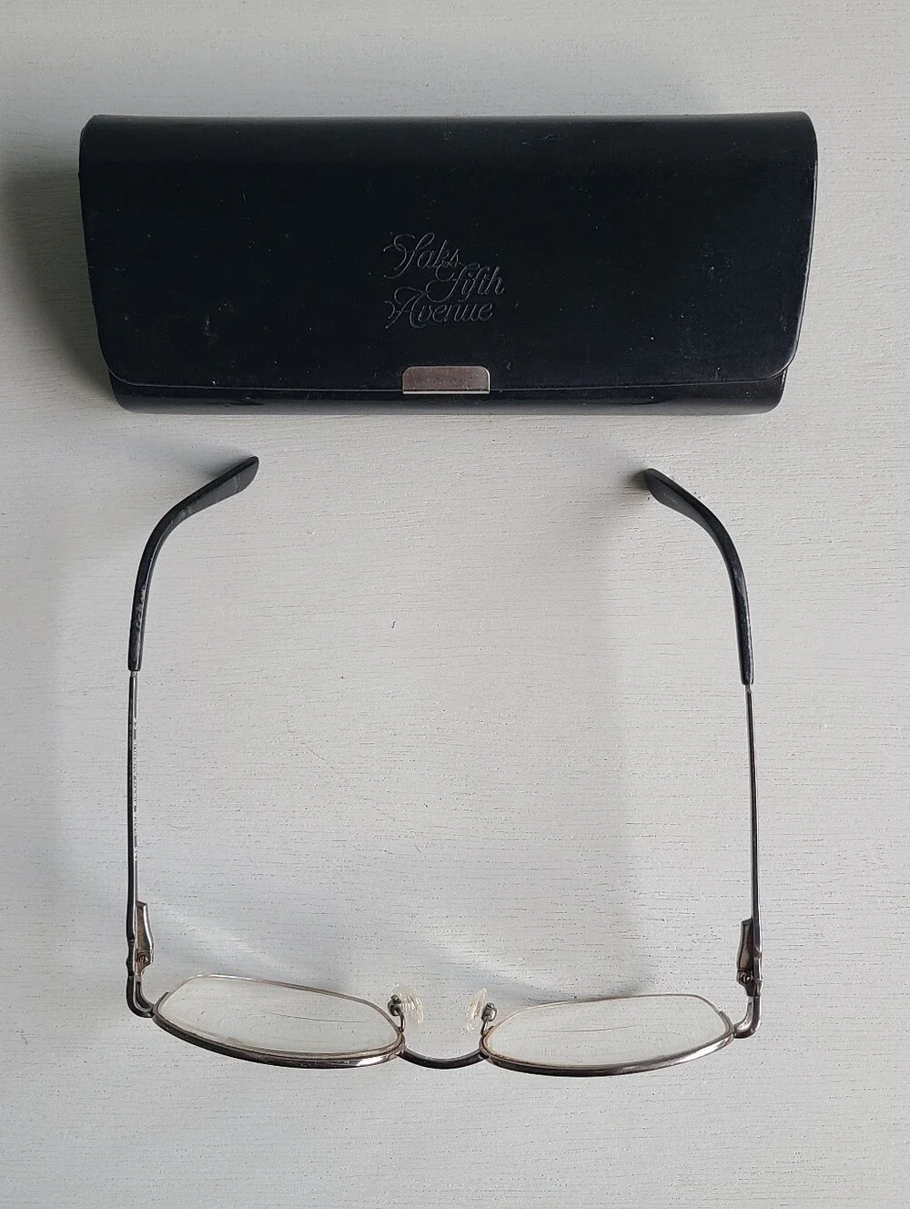 Saks Fifth Avenue Titanium Glasses with Case